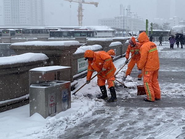 項目動態 | 以雪為令！91抖音黄片下载天津項目全力以赴做好除雪工作
